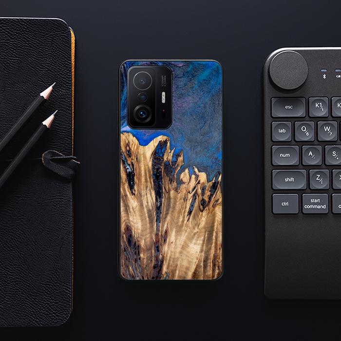 Xiaomi 11T / 11T Pro Handyhülle aus Harz und Holz - Synergy#D120