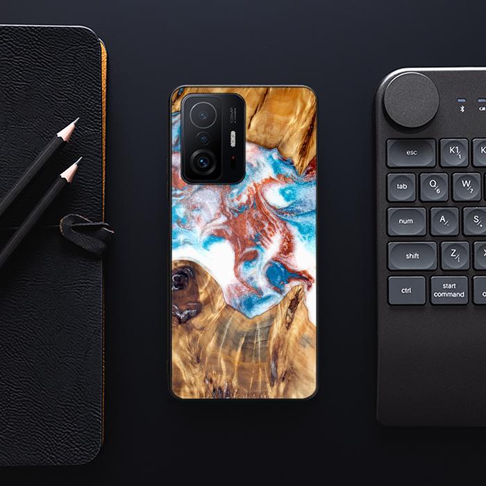 Xiaomi 11T / 11T Pro Handyhülle aus Harz und Holz - Synergy#D125