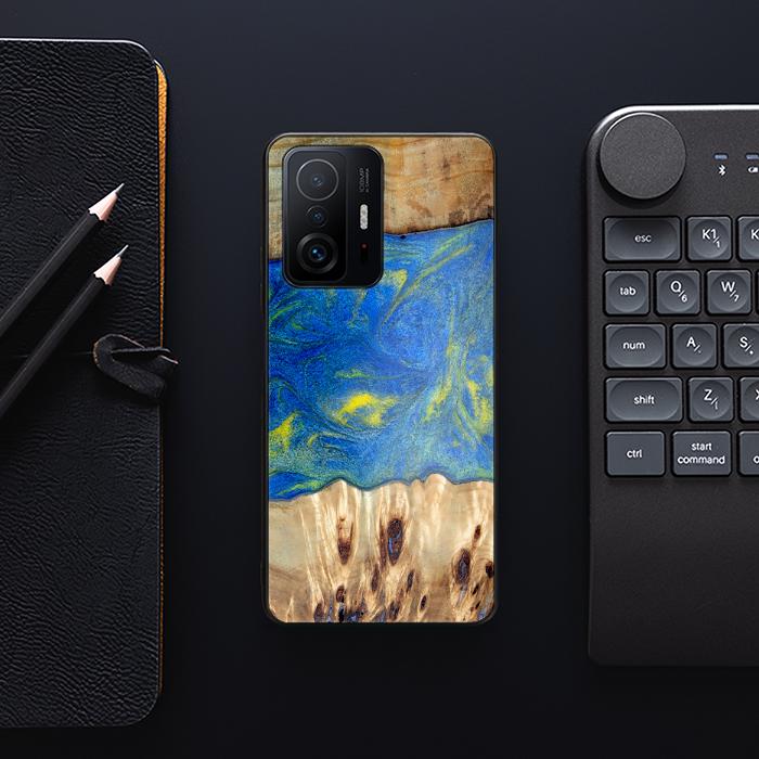 Xiaomi 11T / 11T Pro Handyhülle aus Harz und Holz - Synergy#D128