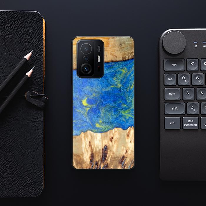 Xiaomi 11T / 11T Pro Handyhülle aus Harz und Holz - Synergy#D131