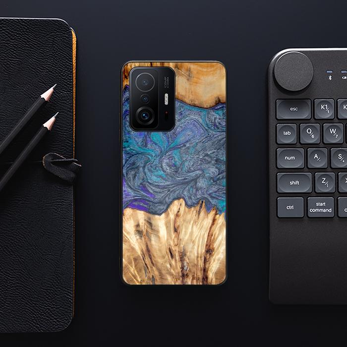Xiaomi 11T / 11T Pro Handyhülle aus Harz und Holz - Synergy#D132