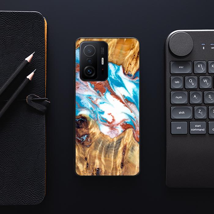 Xiaomi 11T / 11T Pro Handyhülle aus Harz und Holz - Synergy#D137