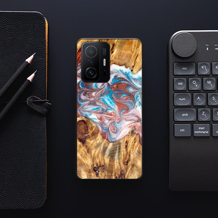 Xiaomi 11T / 11T Pro Handyhülle aus Harz und Holz - Synergy#D138