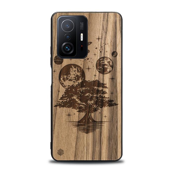 Xiaomi 11T / 11T Pro Handyhülle aus Holz - Galactic Garden