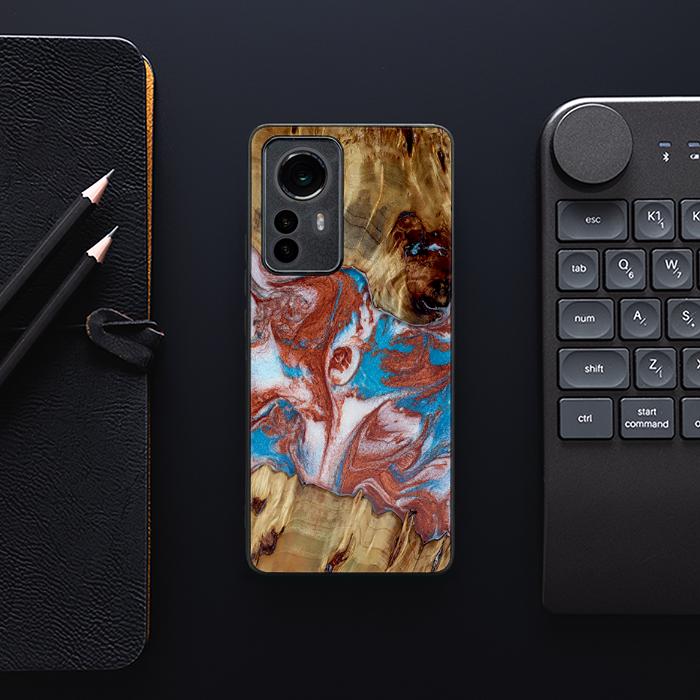 Xiaomi 12 Pro Handyhülle aus Harz und Holz - Synergy#D103
