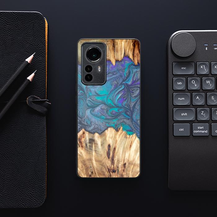 Xiaomi 12 Pro Handyhülle aus Harz und Holz - Synergy#D107