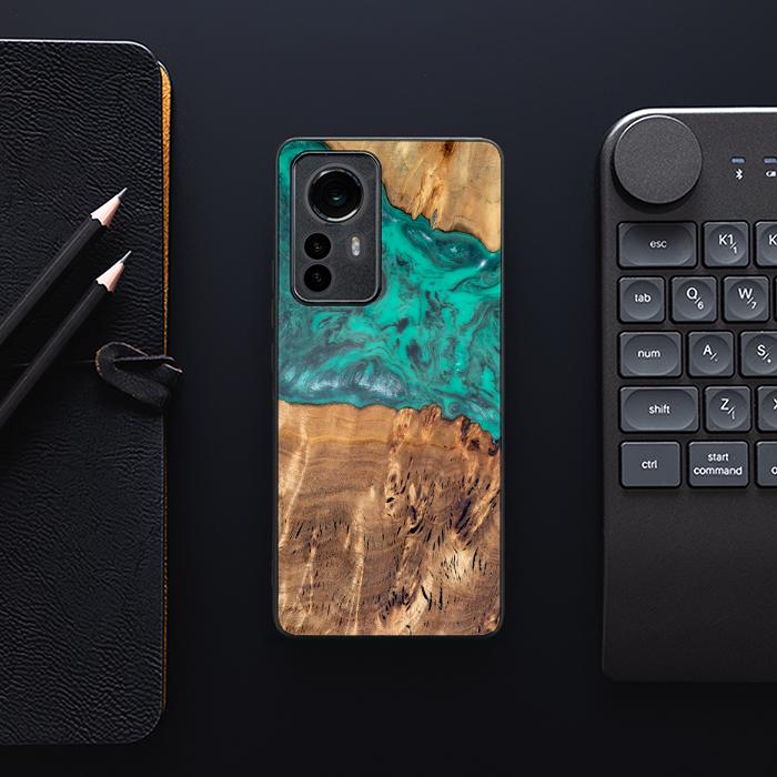 Xiaomi 12 Pro Handyhülle aus Harz und Holz - Synergy#D111
