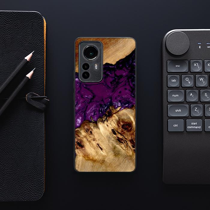 Xiaomi 12 Pro Handyhülle aus Harz und Holz - Synergy#D113