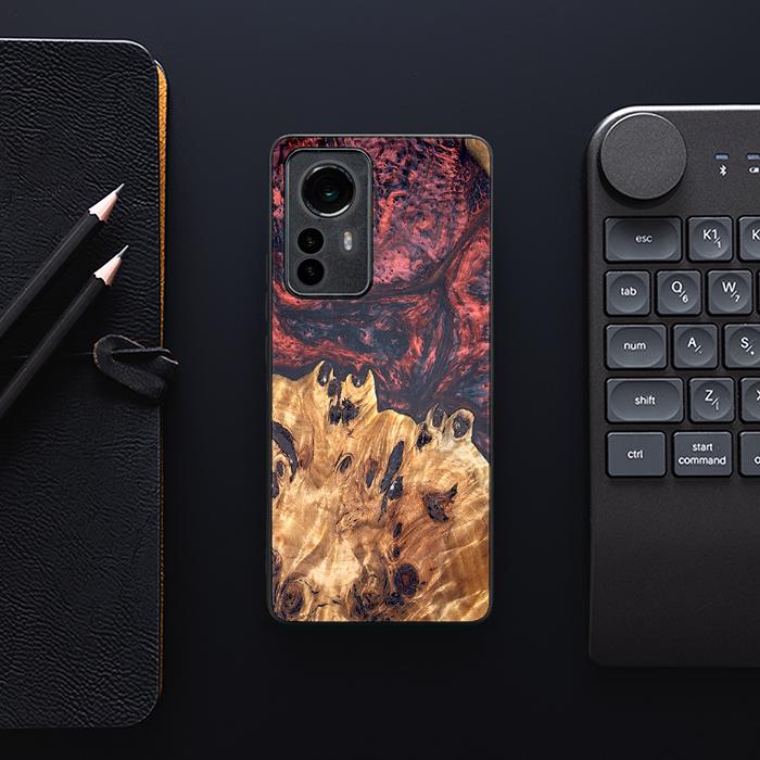 Xiaomi 12 Pro Handyhülle aus Harz und Holz - Synergy#D118