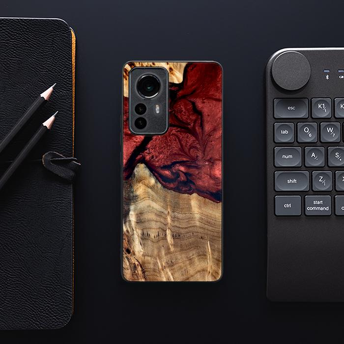 Xiaomi 12 Pro Handyhülle aus Harz und Holz - Synergy#D122