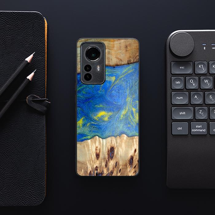 Xiaomi 12 Pro Handyhülle aus Harz und Holz - Synergy#D128