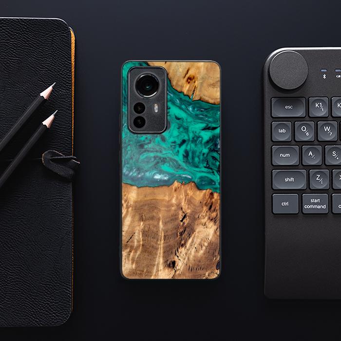 Xiaomi 12 Pro Handyhülle aus Harz und Holz - Synergy#D133