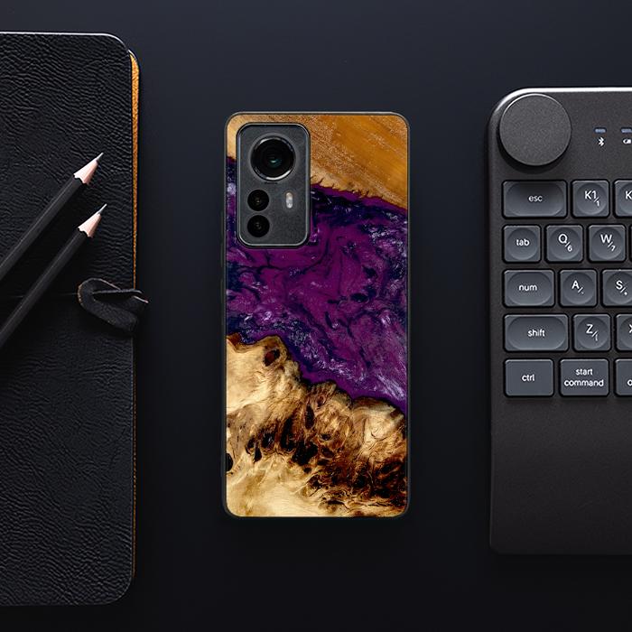 Xiaomi 12 Pro Handyhülle aus Harz und Holz - Synergy#D134