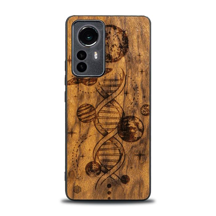 Xiaomi 12 Pro Handyhülle aus Holz - Space DNA (Imbuia)