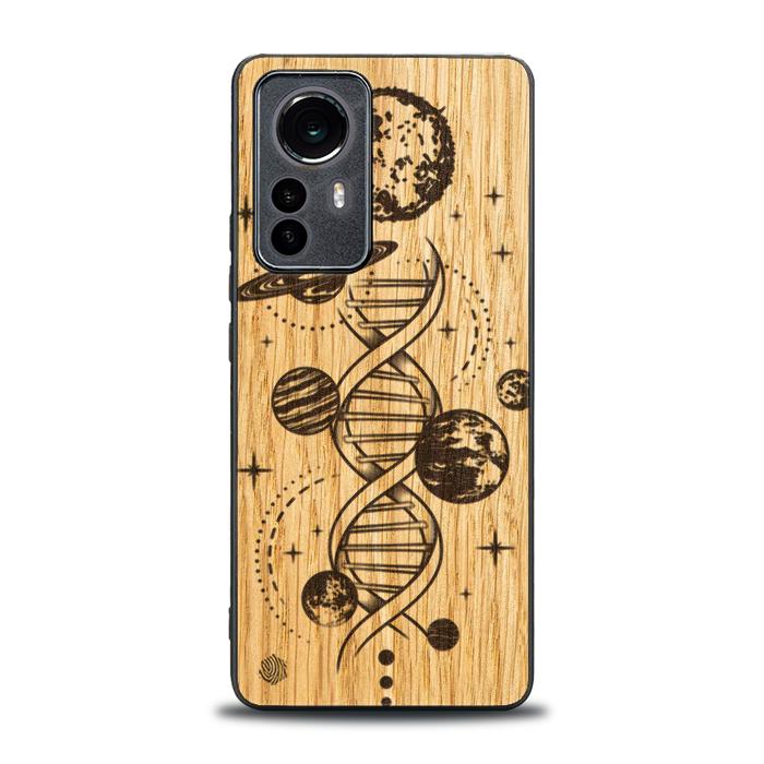 Xiaomi 12 Pro Handyhülle aus Holz - Space DNA (Eiche)