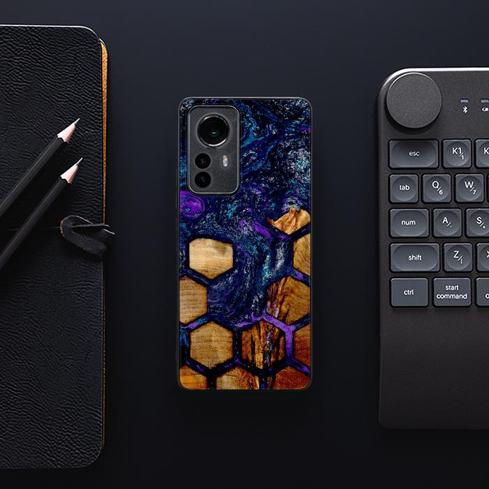 Xiaomi 12 / 12X Handyhülle aus Harz und Holz - Synergy#D105
