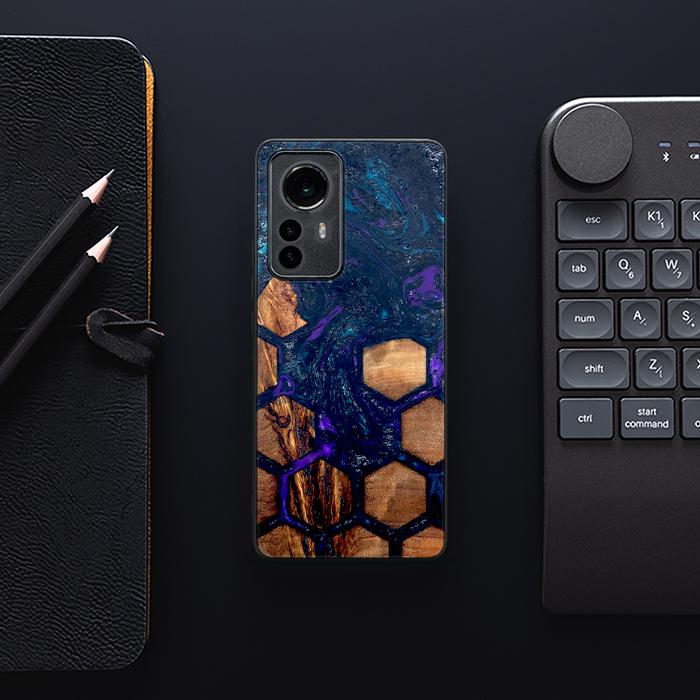 Xiaomi 12 / 12X Handyhülle aus Harz und Holz - Synergy#D106