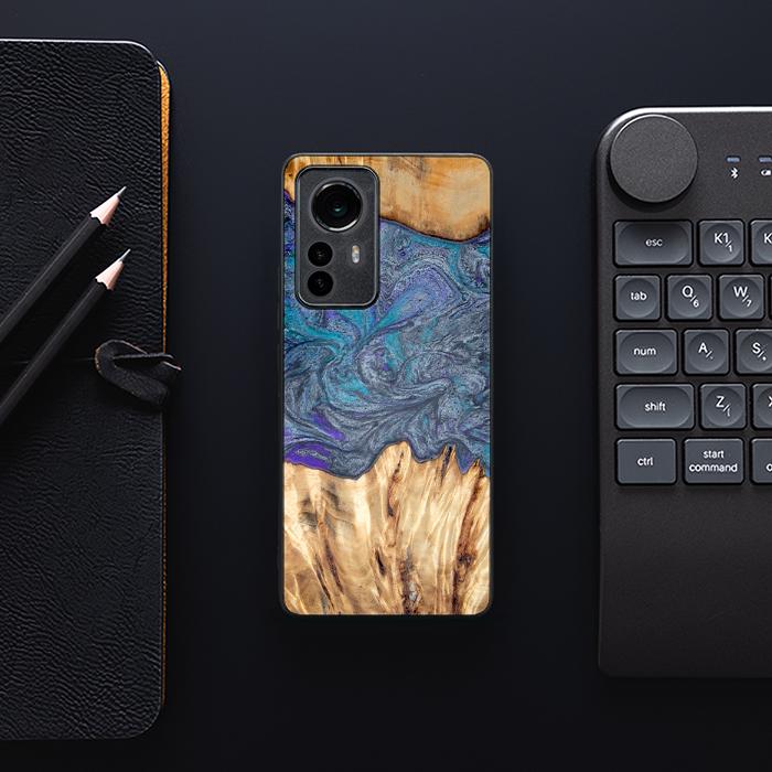 Xiaomi 12 / 12X Handyhülle aus Harz und Holz - Synergy#D132