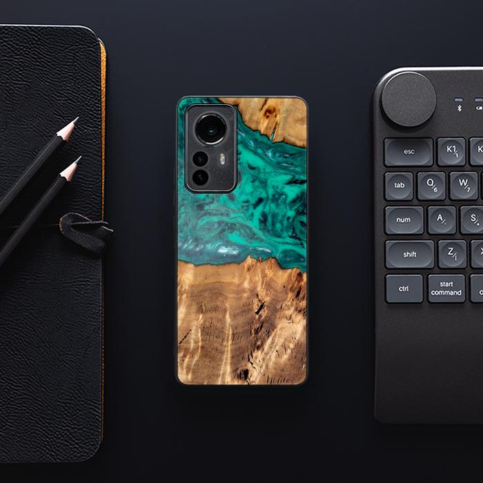 Xiaomi 12 / 12X Handyhülle aus Harz und Holz - Synergy#D133