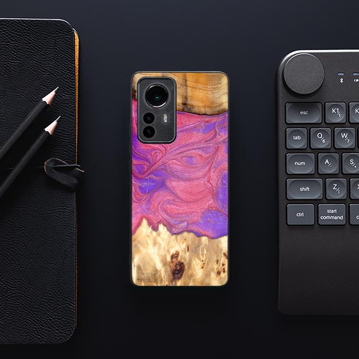 Xiaomi 12 / 12X Handyhülle aus Harz und Holz - Synergy#D136