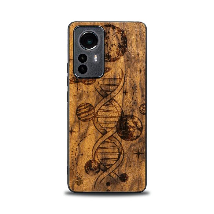 Xiaomi 12 / 12X Handyhülle aus Holz - Space DNA (Imbuia)