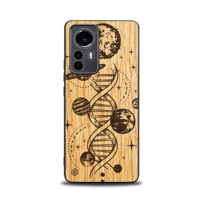 Xiaomi 12 / 12X Handyhülle aus Holz - Space DNA (Eiche)