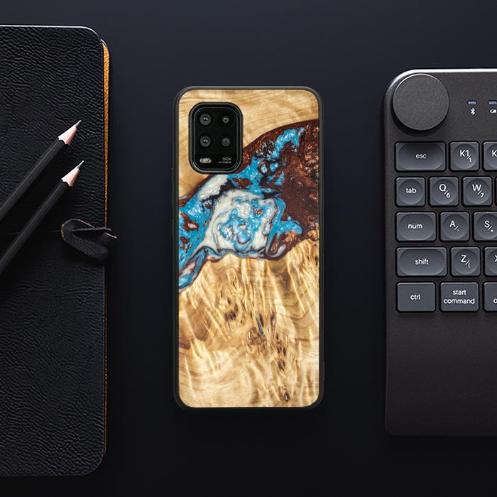 Xiaomi Mi 10 lite Handyhülle aus Harz und Holz - SYNERGY#B12