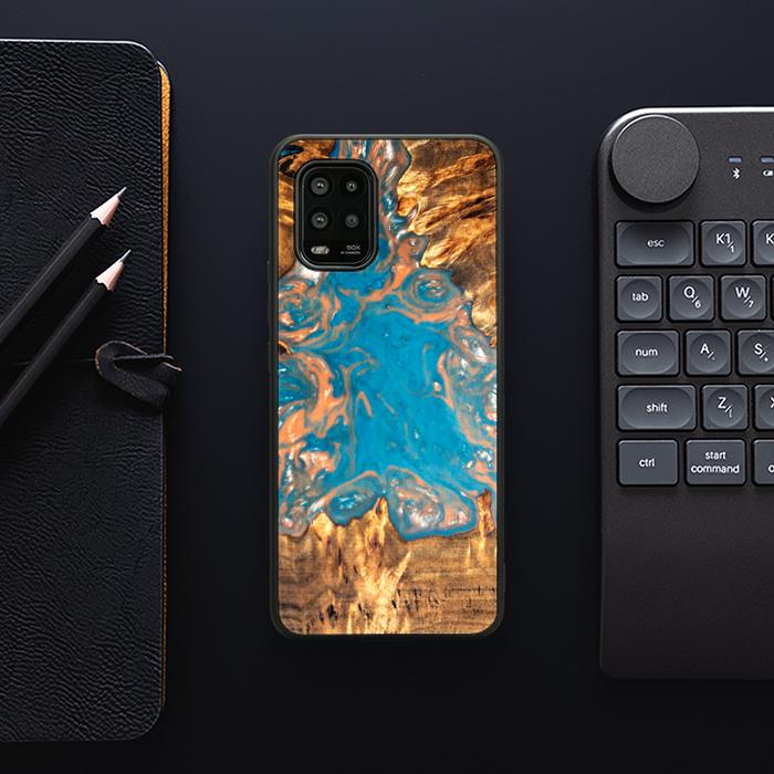 Xiaomi Mi 10 lite Handyhülle aus Harz und Holz - SYNERGY#B22