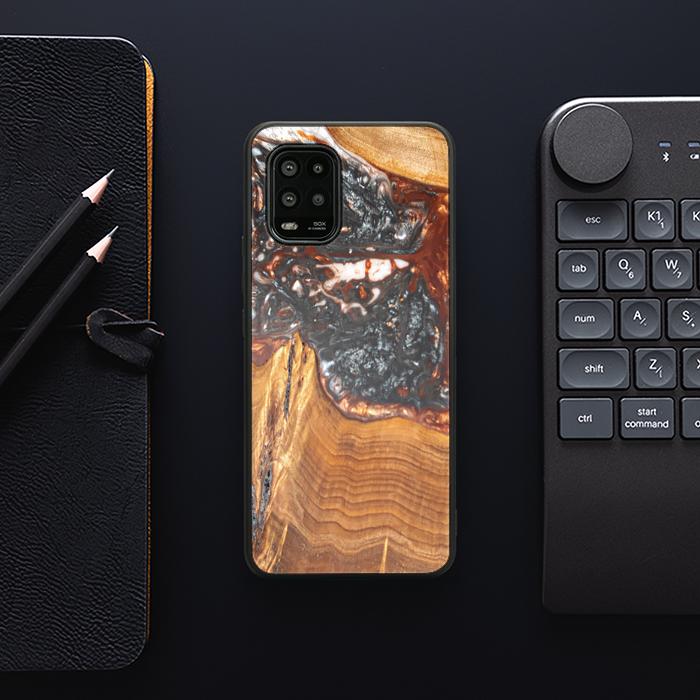 Xiaomi Mi 10 lite Handyhülle aus Harz und Holz - SYNERGY#B37