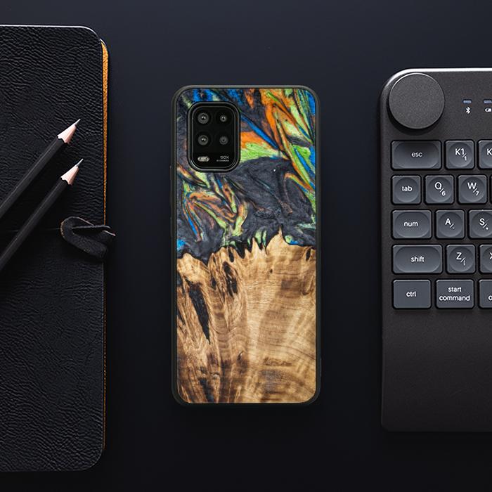 Xiaomi Mi 10 lite Handyhülle aus Harz und Holz - SYNERGY#C22
