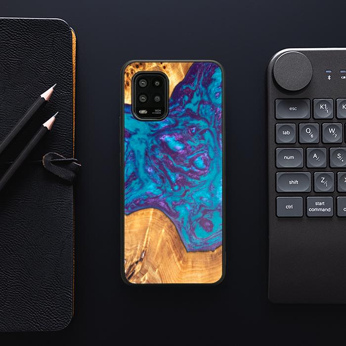 Xiaomi Mi 10 lite Handyhülle aus Harz und Holz - Synergy#B28