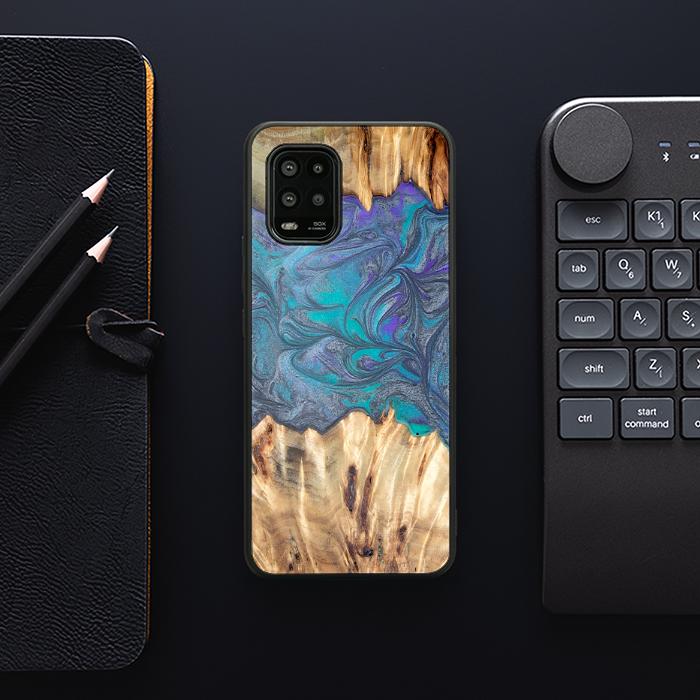 Xiaomi Mi 10 lite Handyhülle aus Harz und Holz - Synergy#D107