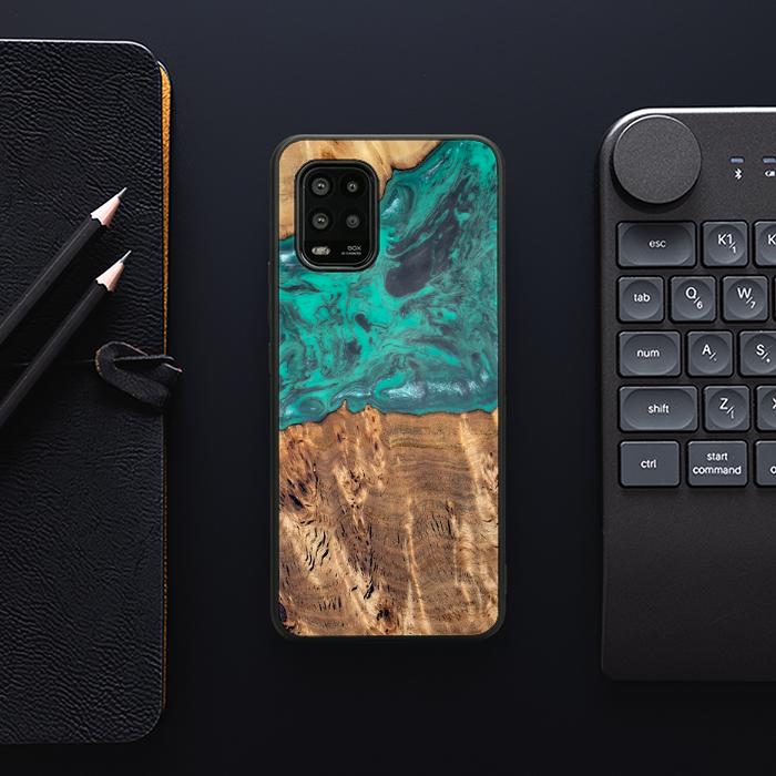 Xiaomi Mi 10 lite Handyhülle aus Harz und Holz - Synergy#D108