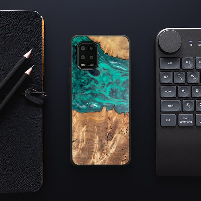 Xiaomi Mi 10 lite Handyhülle aus Harz und Holz - Synergy#D112