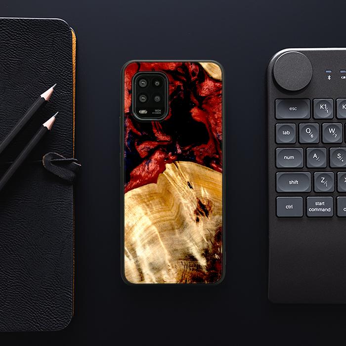 Xiaomi Mi 10 lite Handyhülle aus Harz und Holz - Synergy#D117