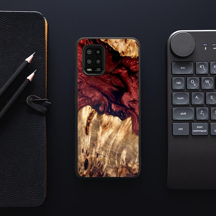 Xiaomi Mi 10 lite Handyhülle aus Harz und Holz - Synergy#D121