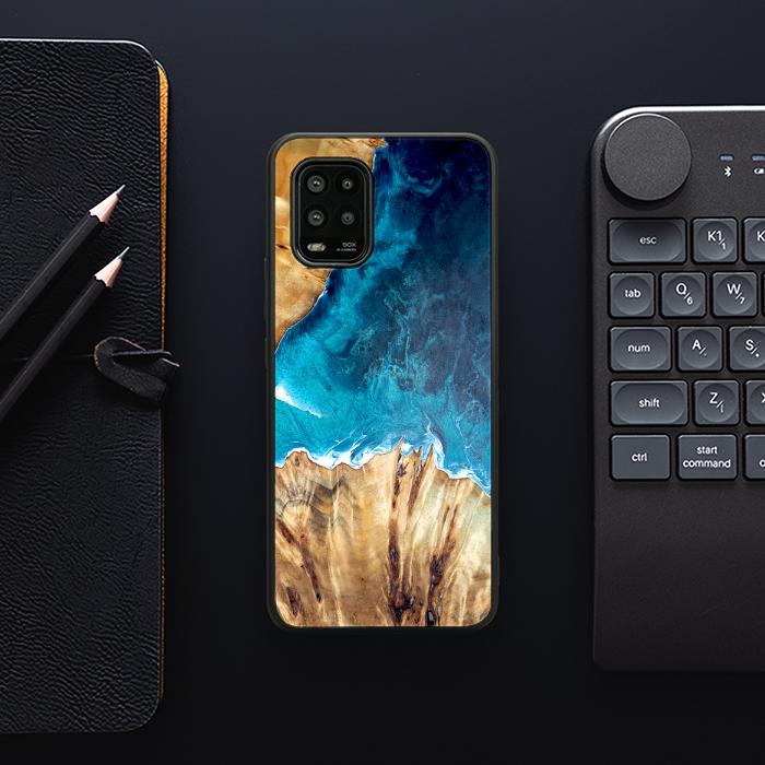 Xiaomi Mi 10 lite Handyhülle aus Harz und Holz - Synergy#D126