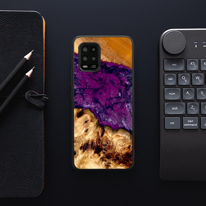 Xiaomi Mi 10 lite Handyhülle aus Harz und Holz - Synergy#D130