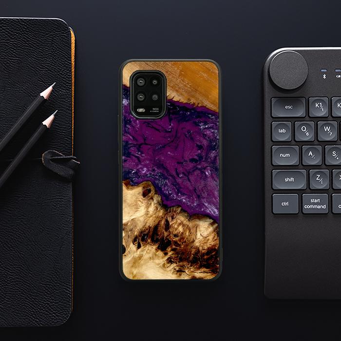 Xiaomi Mi 10 lite Handyhülle aus Harz und Holz - Synergy#D134