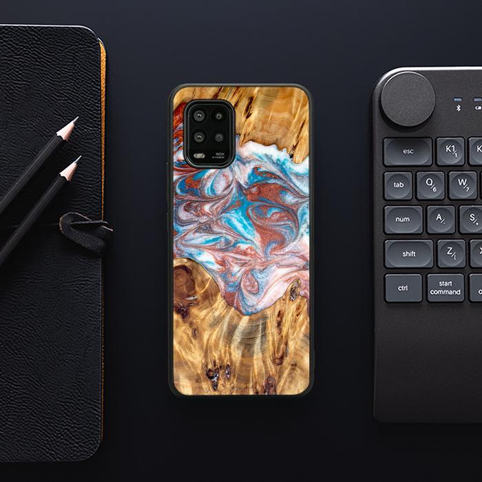 Xiaomi Mi 10 lite Handyhülle aus Harz und Holz - Synergy#D138