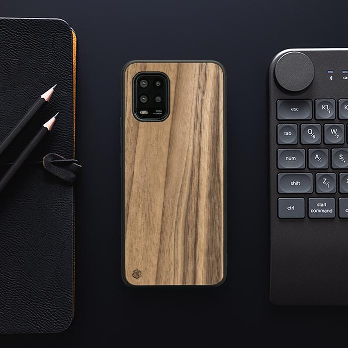 Xiaomi Mi 10 lite Handyhülle aus Holz - Nussbaum