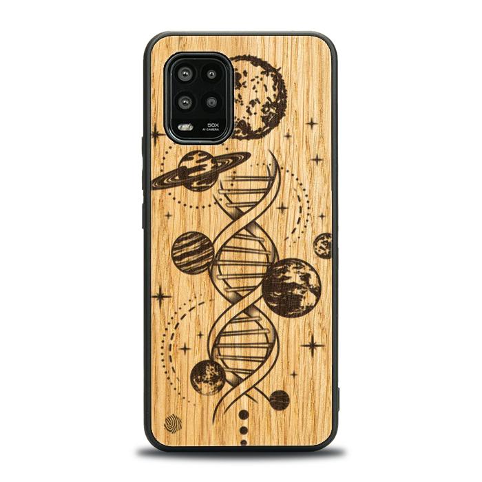 Xiaomi Mi 10 lite Handyhülle aus Holz - Space DNA (Eiche)