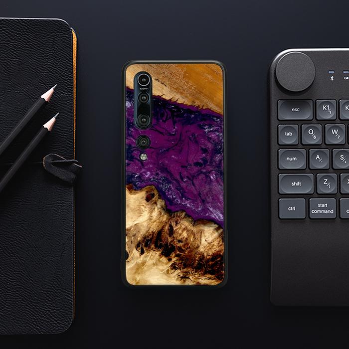 Xiaomi Mi 10 Pro Handyhülle aus Harz und Holz - Synergy#D134