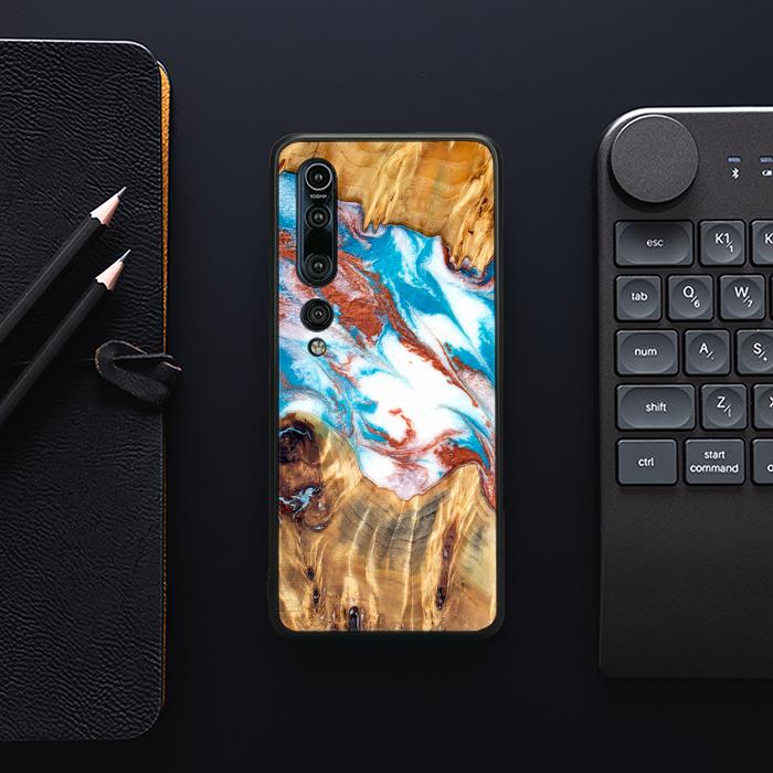 Xiaomi Mi 10 Pro Handyhülle aus Harz und Holz - Synergy#D137