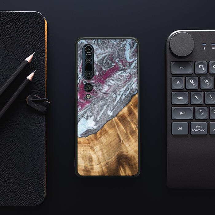 Xiaomi Mi 10 Handyhülle aus Harz und Holz - Synergy#C12