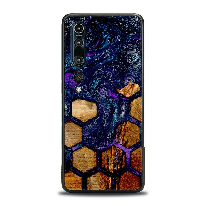 Xiaomi Mi 10 Handyhülle aus Harz und Holz - Synergy#D105