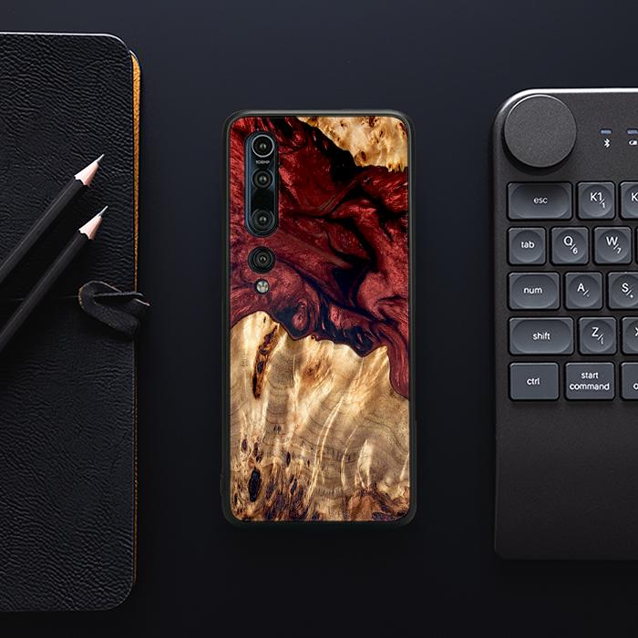 Xiaomi Mi 10 Handyhülle aus Harz und Holz - Synergy#D121