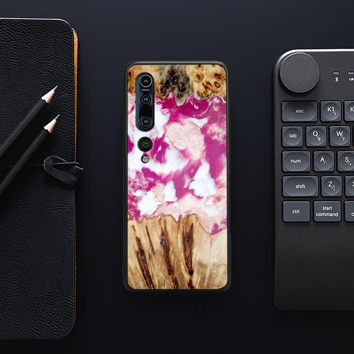 Xiaomi Mi 10 Handyhülle aus Harz und Holz - Synergy#D124