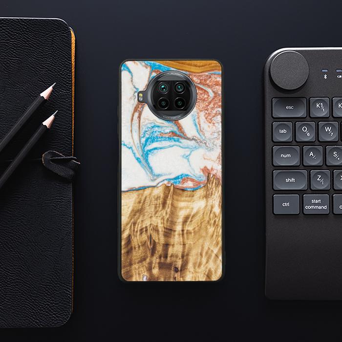 Xiaomi Mi 10T lite Handyhülle aus Harz und Holz - SYNERGY#47