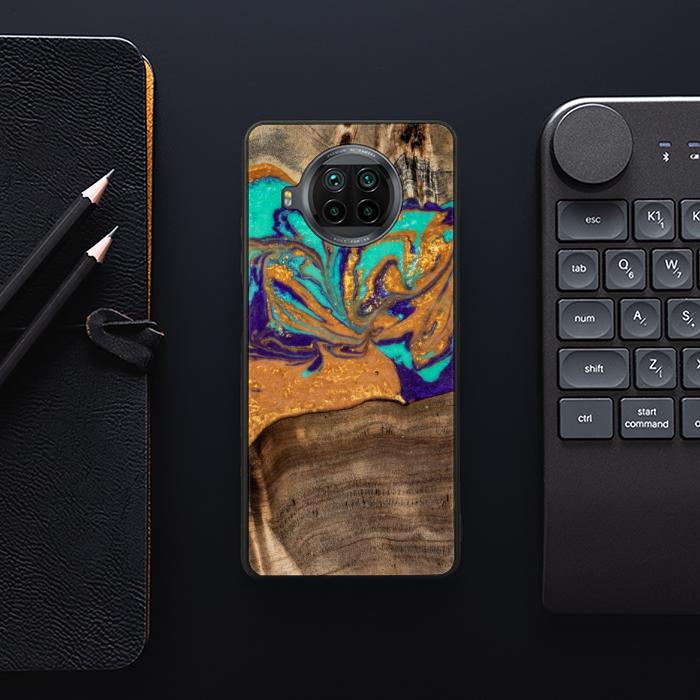 Xiaomi Mi 10T lite Handyhülle aus Harz und Holz - SYNERGY#A122